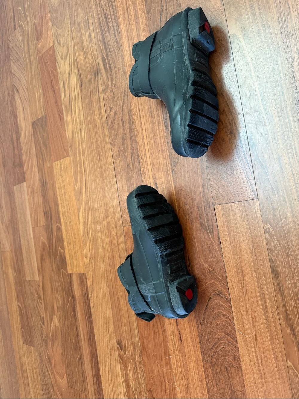 Hunter Black Matte Buckle Ankle Rain Boots - Picture 4 of 6